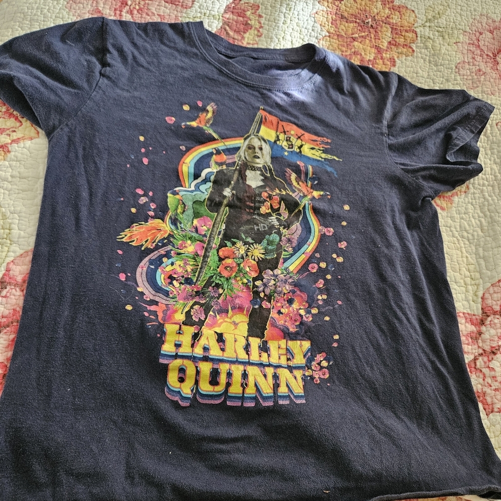 Harley Quinn T-shirt Blue Suicide Squad